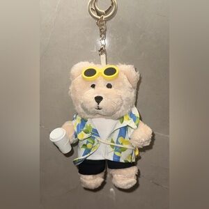 Starbucks China Exclusive Summer Lemon Bearista Plush Keychain